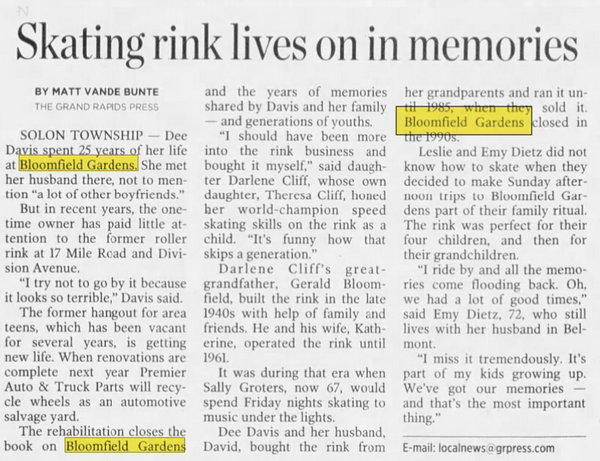 Bloomfield Gardens - Dec 01 2005 Article (newer photo)